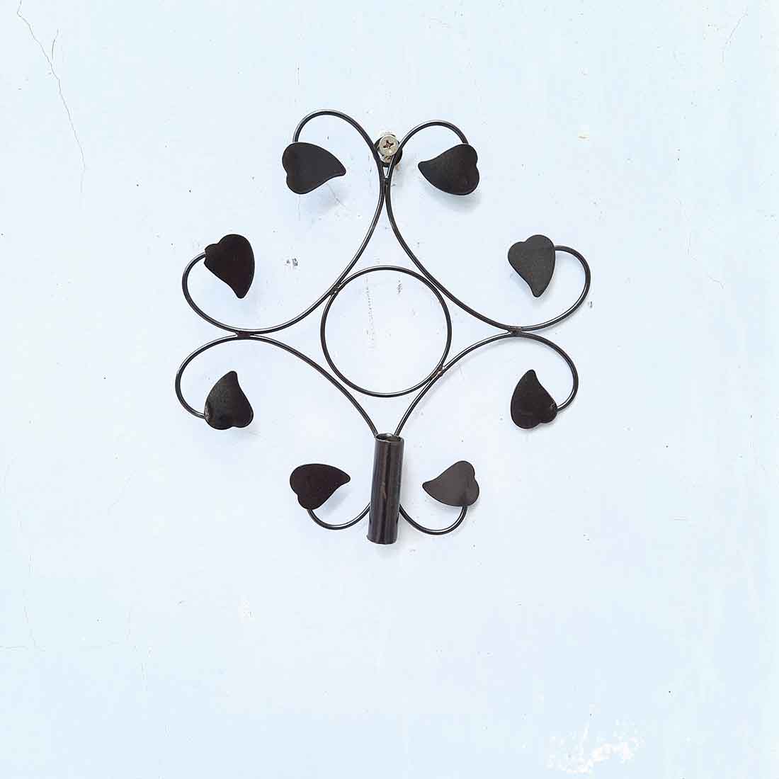 Artificial Flower With Metal Stand  - For Home & Office Décor - Wall Hanging Flowers - ApkaMart