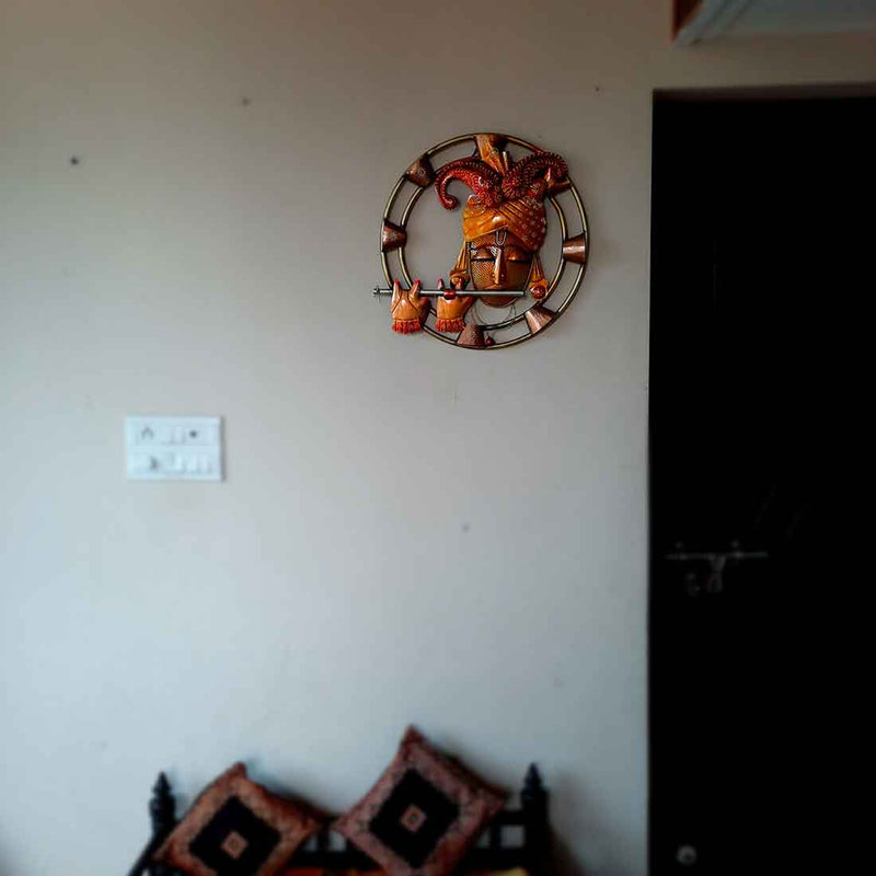 Wall Art  for Living Room - Krishna Wall Hanging - 19 Inch - ApkaMart