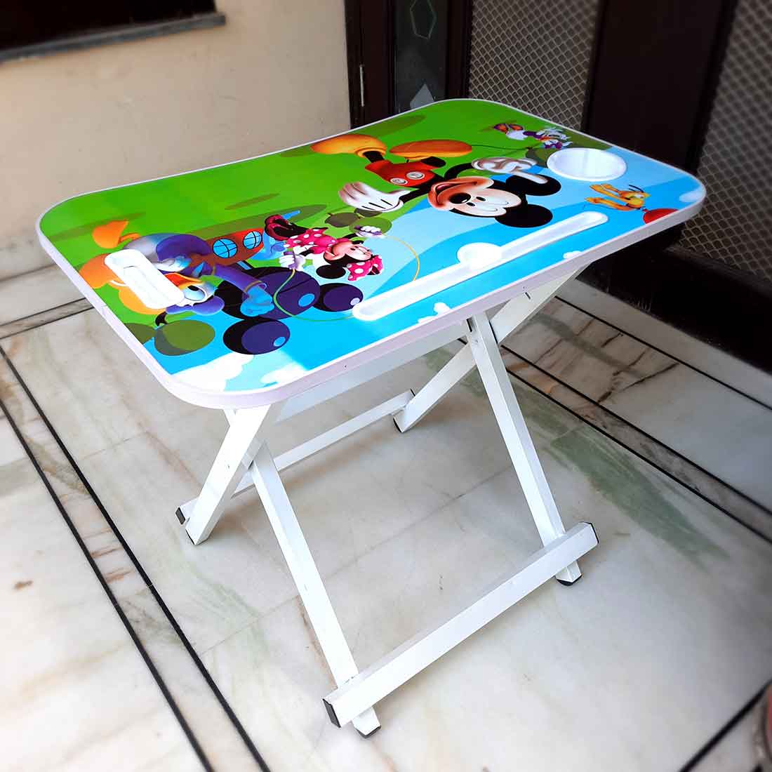 Kids Study Table Chair Set - Mickey Mouse Design - for Arts & Craft | Reading | Home Work - ApkaMart