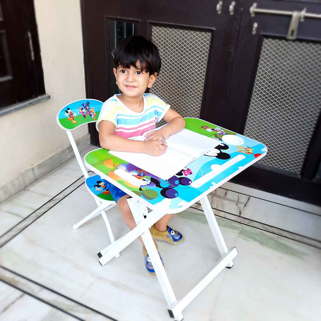 Baby study table online chair set