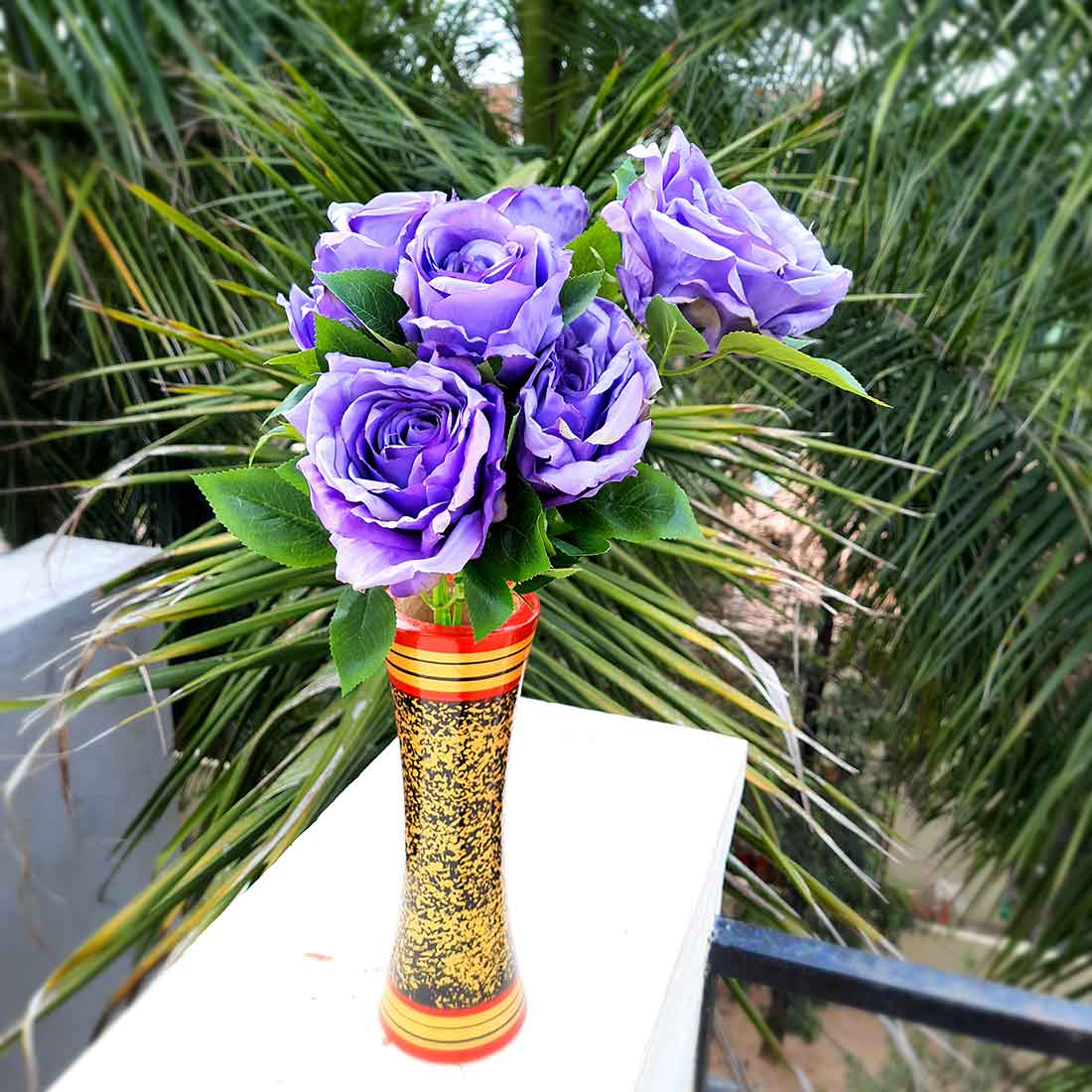 Artificial Flowers Bunch- Apkamart #color_Purple