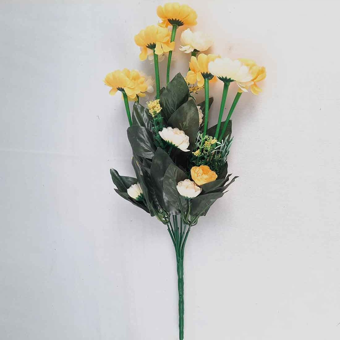 Artificial Flower Bunch- Apkamart #color_Yellow