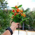 Artificial Fruit Tree Plant Bunch- Apkamart #color_Apple