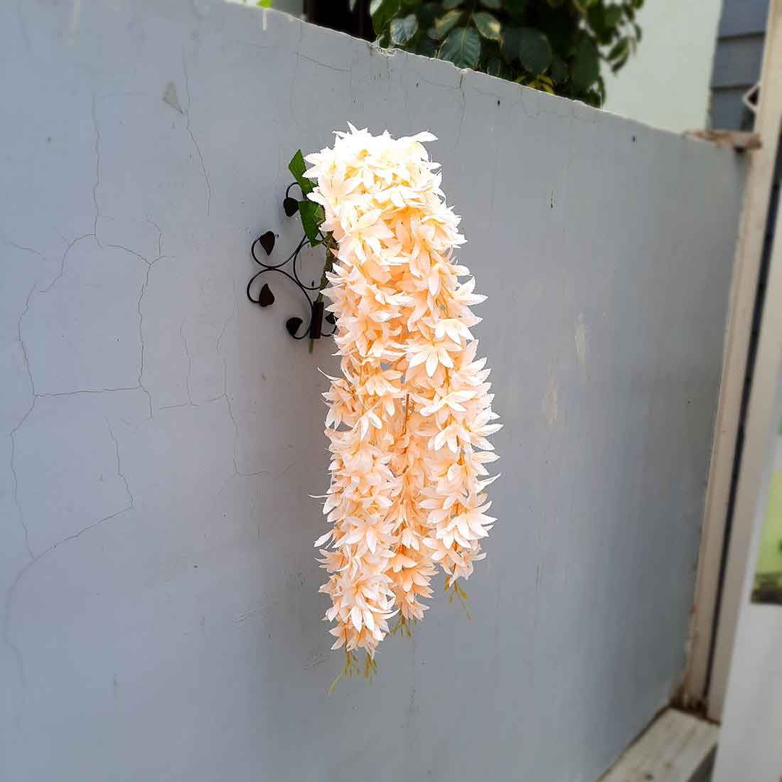 Artificial Wall Hanging Plants- Apkamart #color_Peach