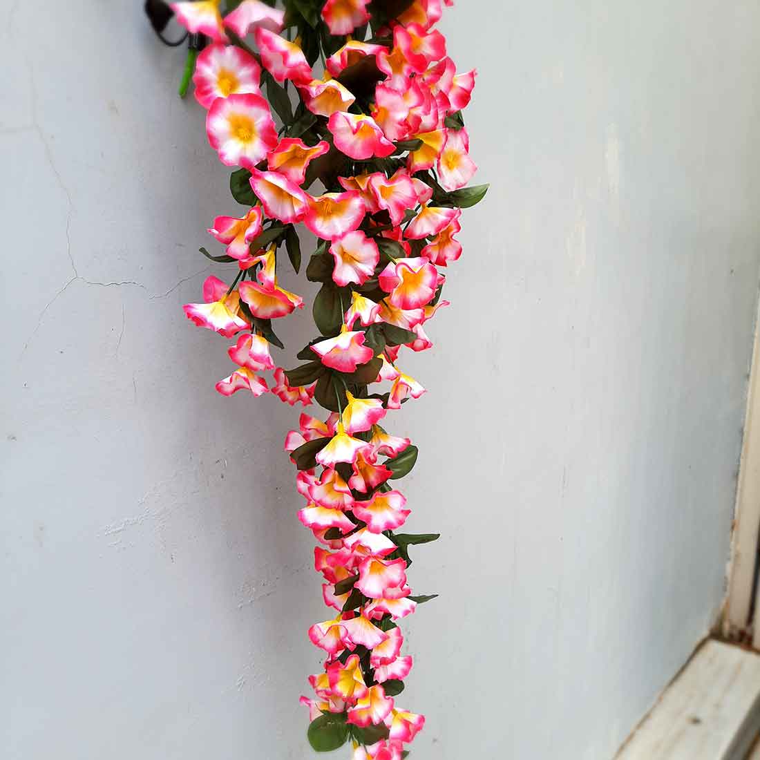 Artificial Wall Hanging Plants- Apkamart #color_Pink
