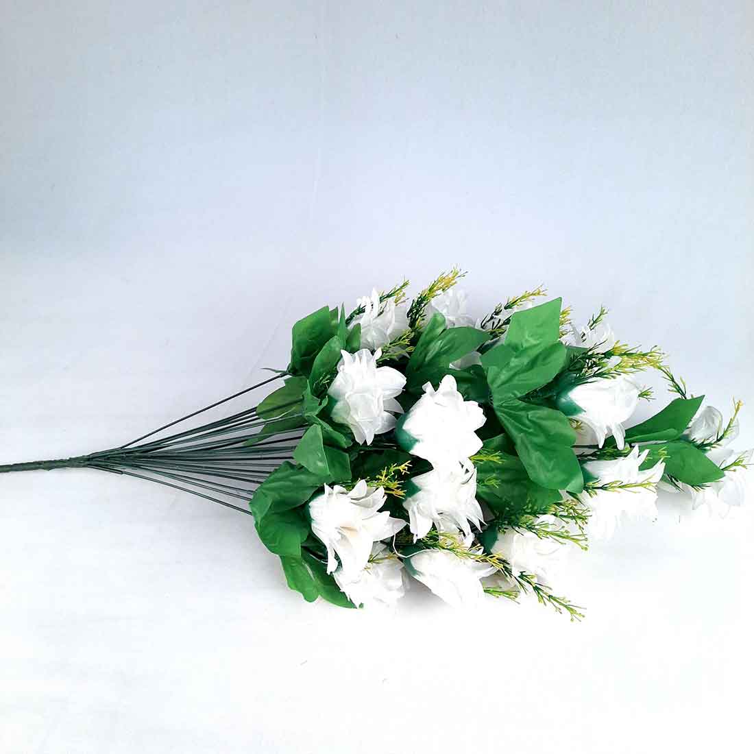 Artificial Flowers Bunch- Apkamart #color_White -2