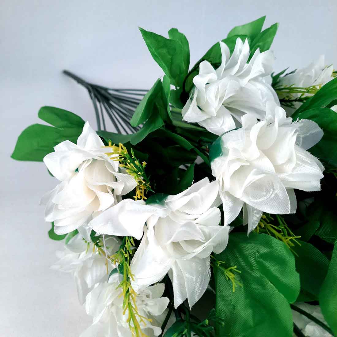 Artificial Flowers Bunch- Apkamart #color_White -2