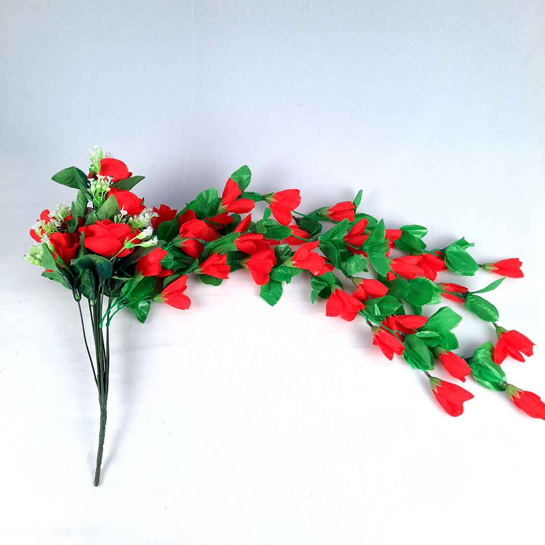 Artificial Wall Hanging Plants- Apkamart #color_Red