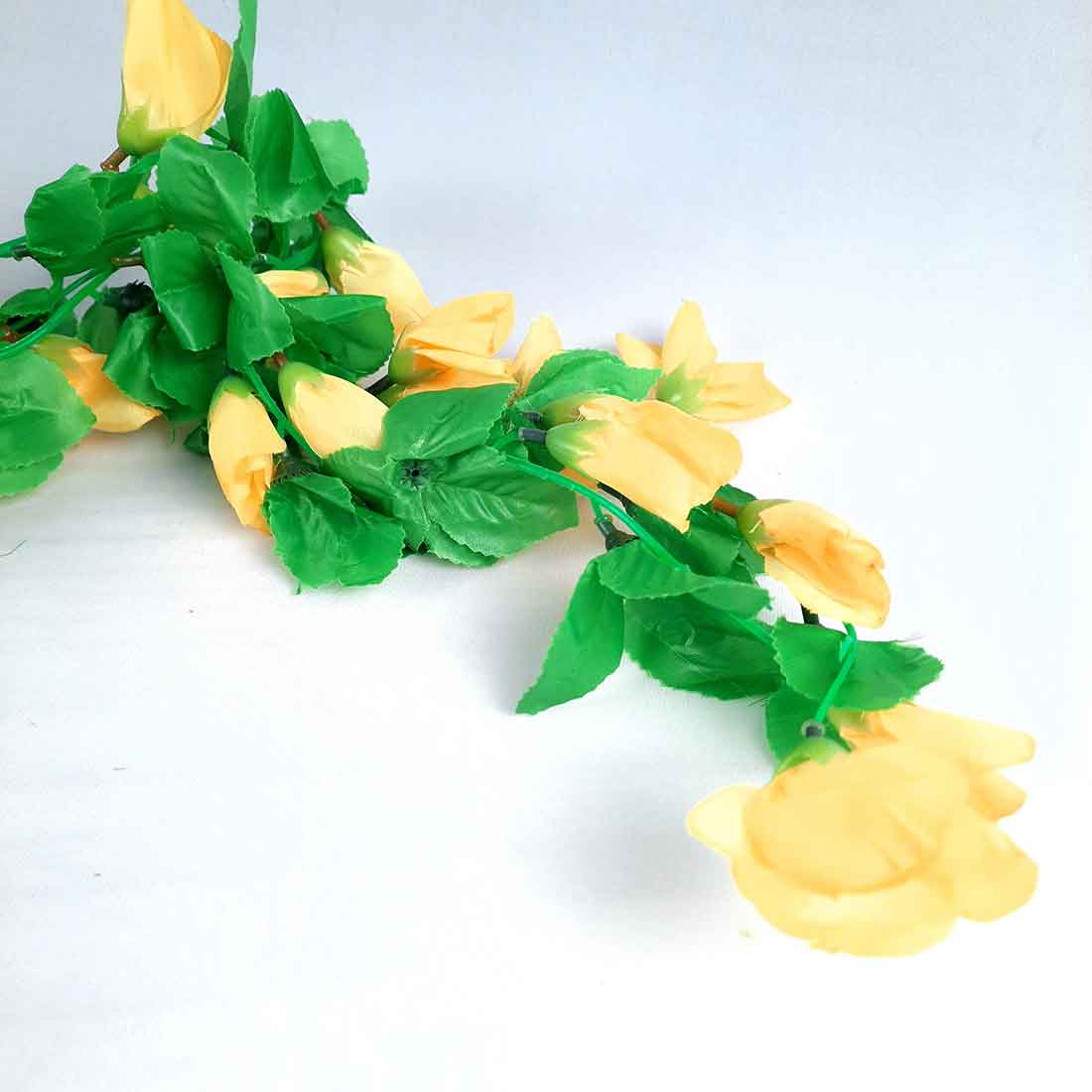 Artificial Wall Hanging Plants- Apkamart #color_Yellow