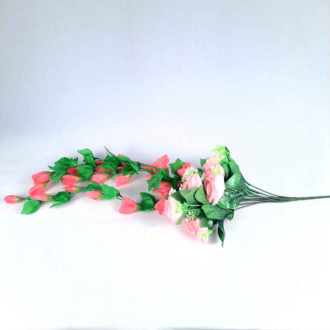 Artificial Wall Hanging Plants- Apkamart #color_Pink