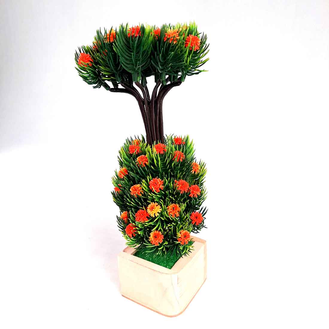 Artificial Plant with Pot- Apkamart #color_Orange