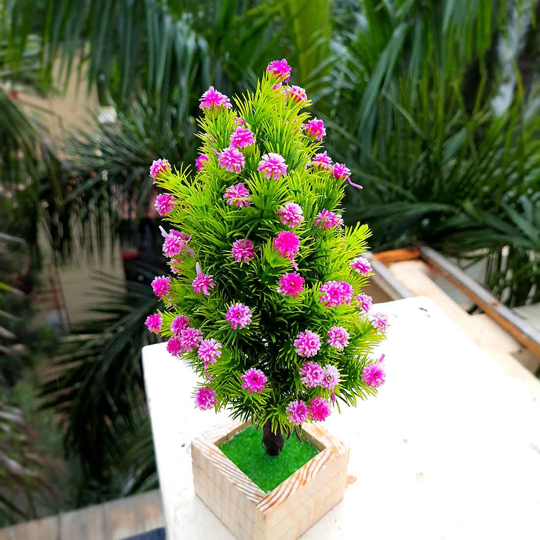 Artificial Flower With Pot- Apkamart #color_Light Pink