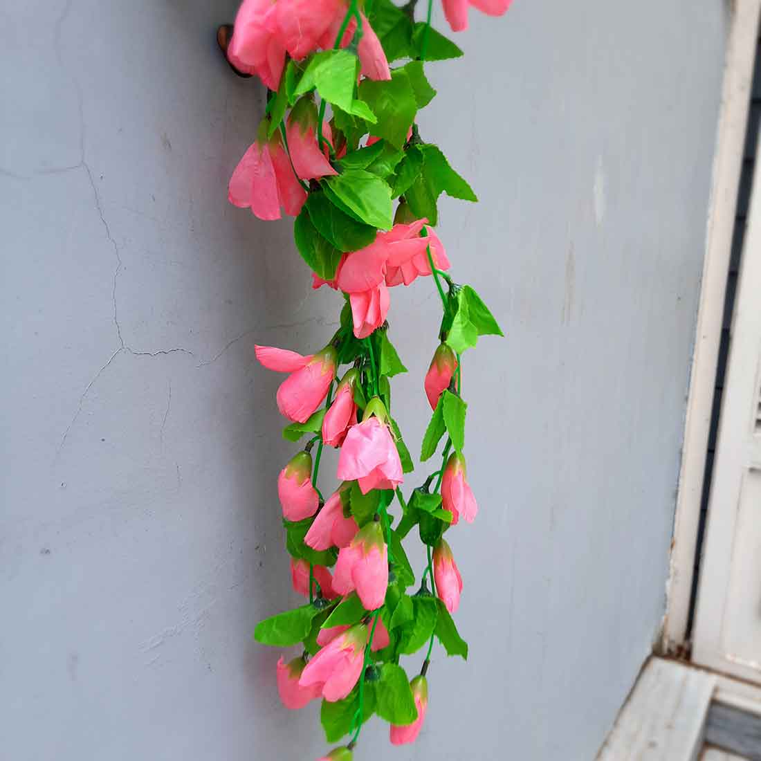 Artificial Wall Hanging Plants- Apkamart #color_Pink