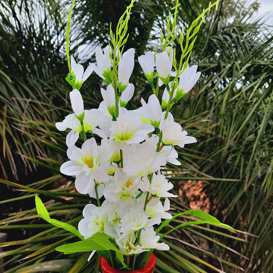 Artificial Flower Bouquet- Apkamart #color_White