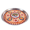 Decorated Pooja Thali- Apkamart #color_Red