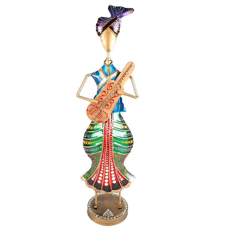 Musician Showpiece - Metal Figurines - For Table Decor & Living Room - 19 Inch - Set of 3 - ApkaMart