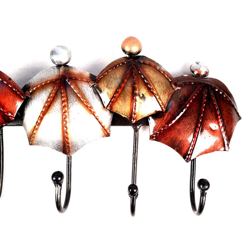 Key Holder for Home | Coat Hooks - Umbrella Design -18 Inch