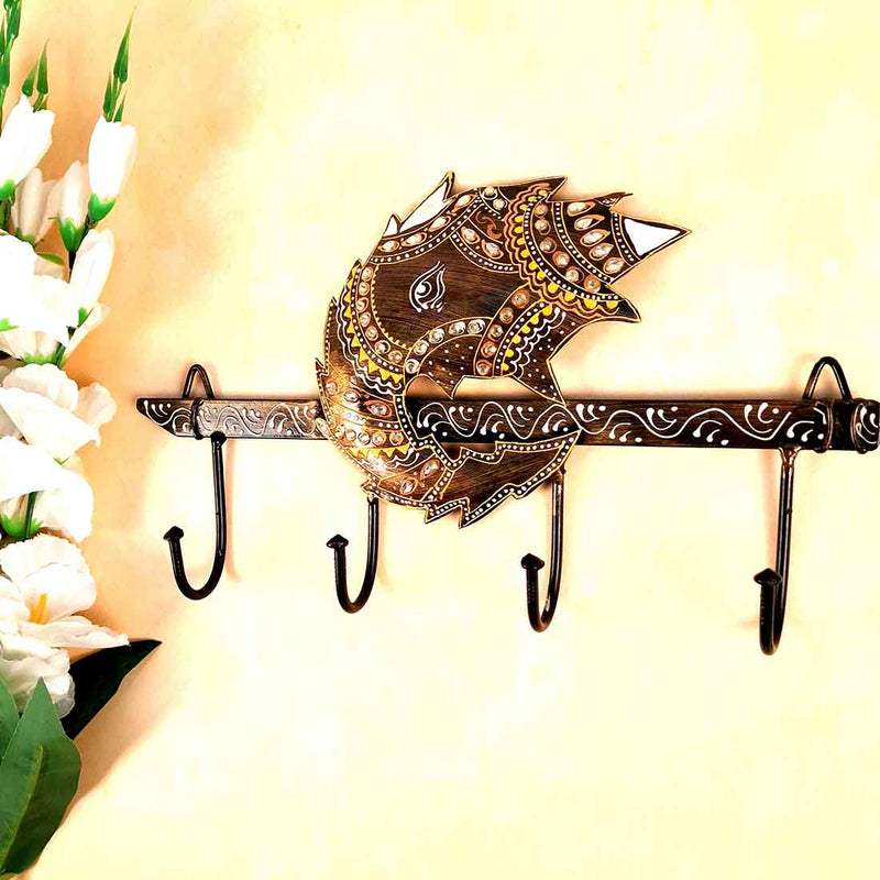 Key Holder | Ganesha Key Hook - for Wall Decor & Gifts -15 Inch - ApkaMart