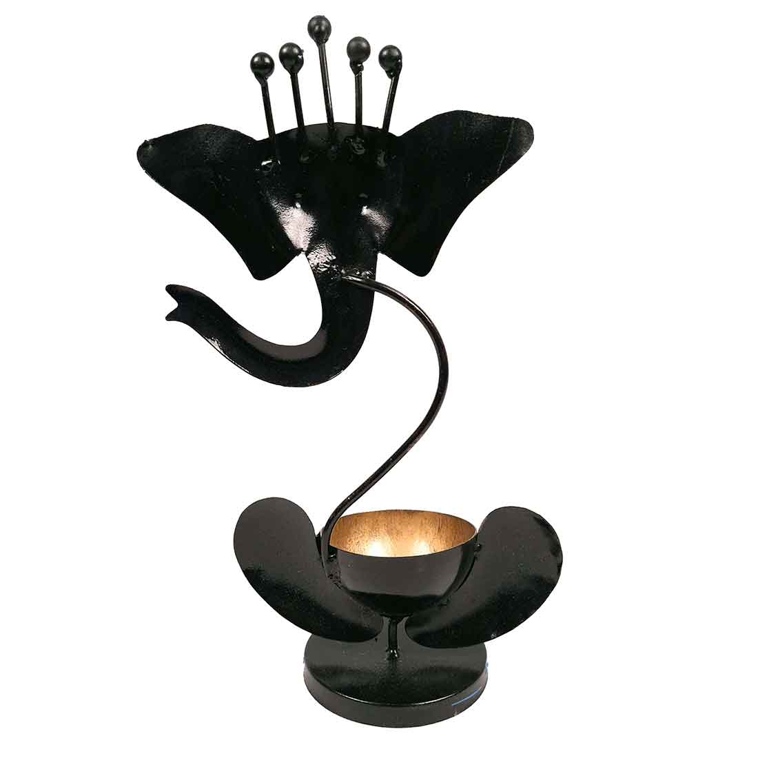 Ganesh Tea Light Holder | Candle Holder - Apkamart