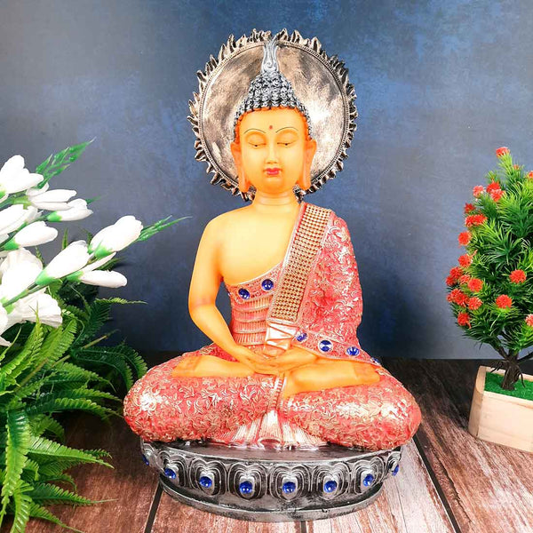 Meditating Buddha Showpiece - for Home Decor, Peace & Harmony - apkamart #size_Big