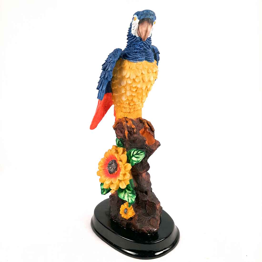 Decorative Parrot Showpiece - For Home, Table, Graden Decor & Gifts - 13 Inch - Apkamart #Color_Dark Blue