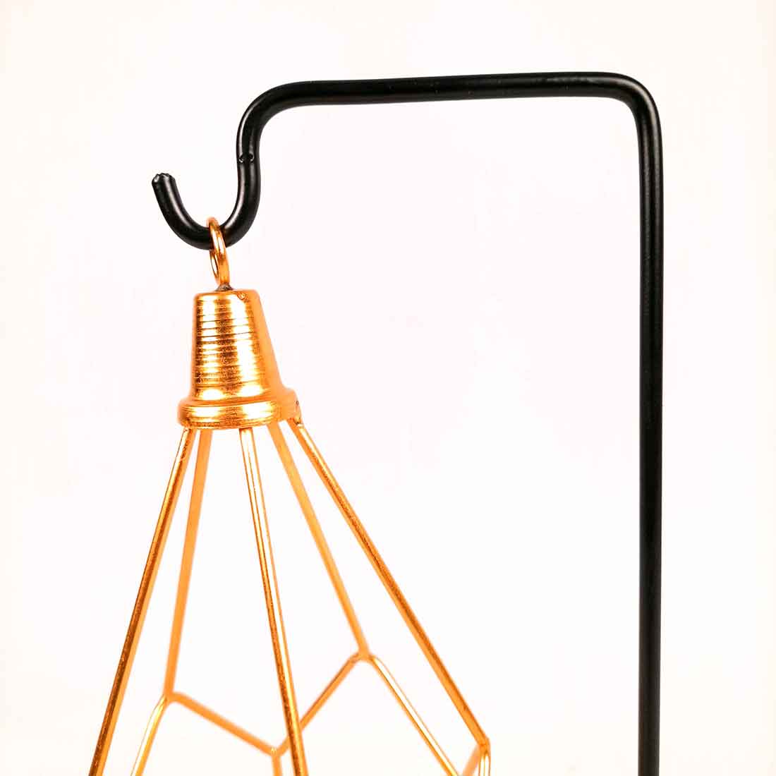 Hanging Geometric Candle Holder | Votive Tea Light holder - For Living Room & Home Décor - 12 Inch - Apkamart #Style_Pack of 1