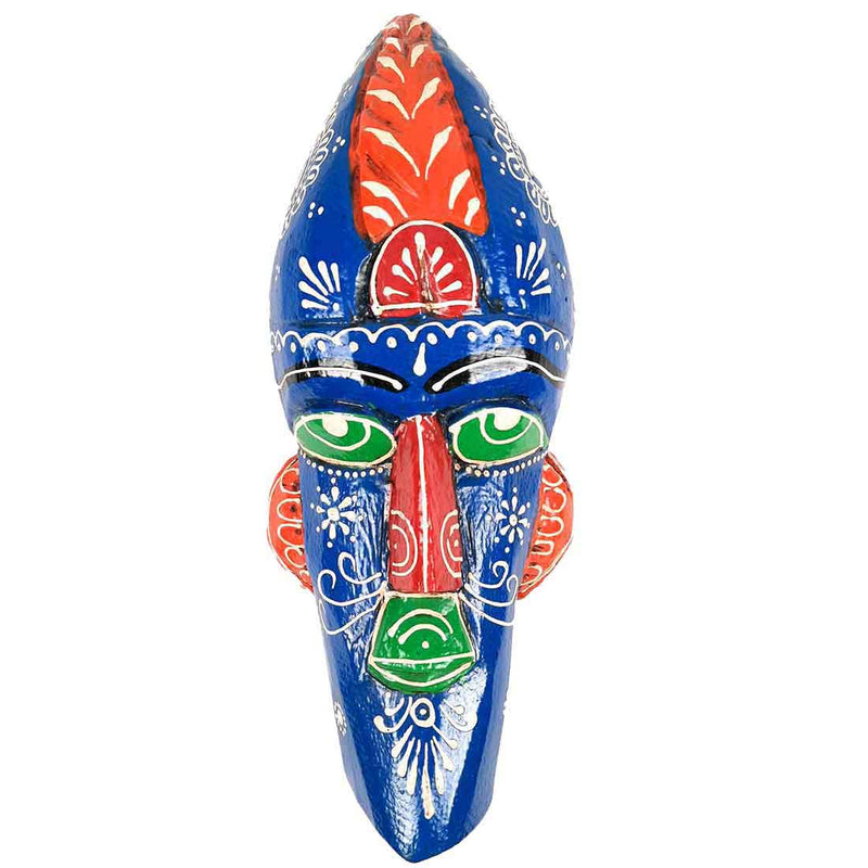 Nazar Battu Face Wall Mask | Tribal Masks for Home Entrance & Living Room | African Egyptian Hanging - for House, Door, Hall-Way, Balcony Decoration - 12 Inch