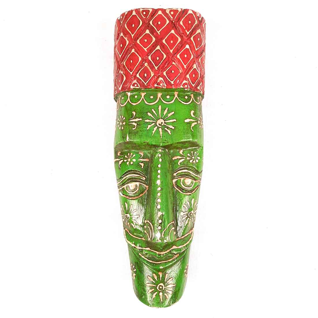 African Wall Mask | Tribal Mask Wall Hanging - for Home & Wall Decor - 12 Inch -Apkamart #style_pack of 1