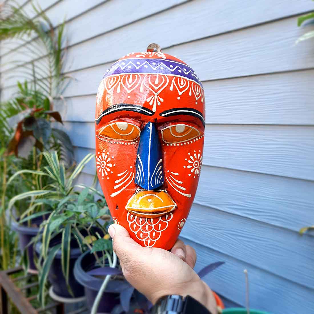 On sale Wooden Handmade Aboriginal Mask 3 Pieces/ African Mask (With Gift)