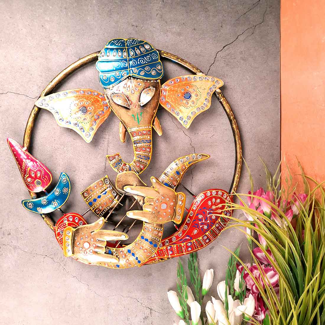 Ganesha Wall Hanging | Ganesh Wall Art - for Living room & Home Decor - 16 Inch