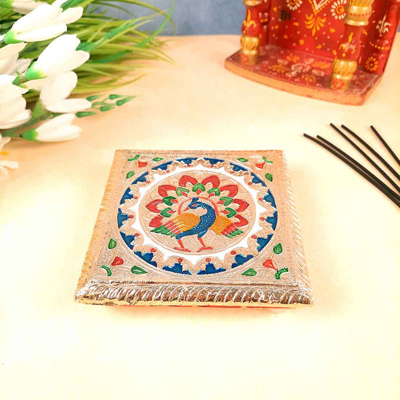 Decorative Chowki - Pack of 4 - For Sitting, Puja & Home Decor - ApkaMart
