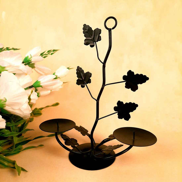 Candle Holder Stands | TeaLight Holders With One Slots | Tea Light Candle Stand - Tree Branch Design - For Home, Table, Living Room, Dining room, Bedroom Decor | For Diwali Decoration & Gifts
