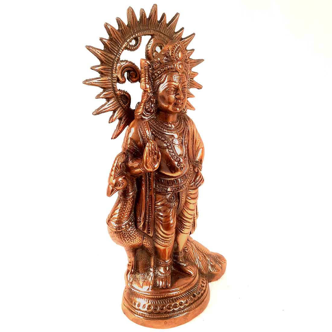 Lord Kartikeya Statue | Swami Bala Murugan Idol - For Pooja & Home Decor - 18 Inch - ApkaMart