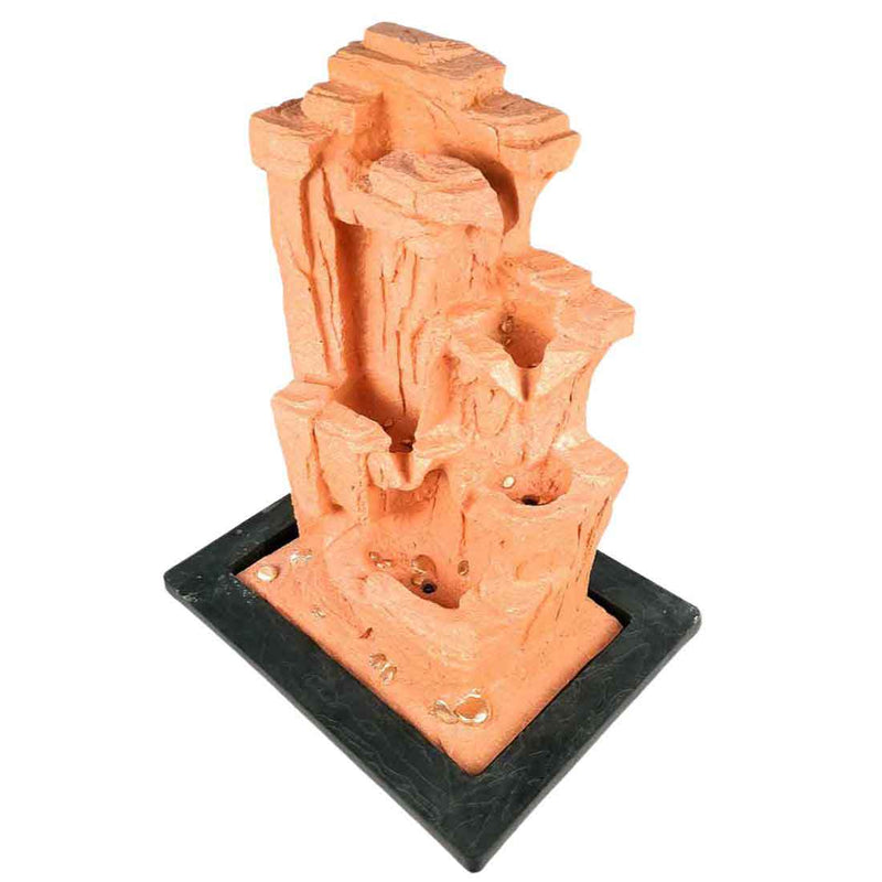 Decorative Water Fountains with LED Lights | Tabletop Waterfall - For Tabletop, Living Room, Garden & Home Decoration -28 Inch -Apkamart