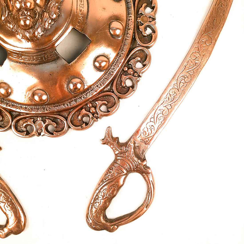Lion Head Dhal Talwar Set 13 Inch - Apkamart