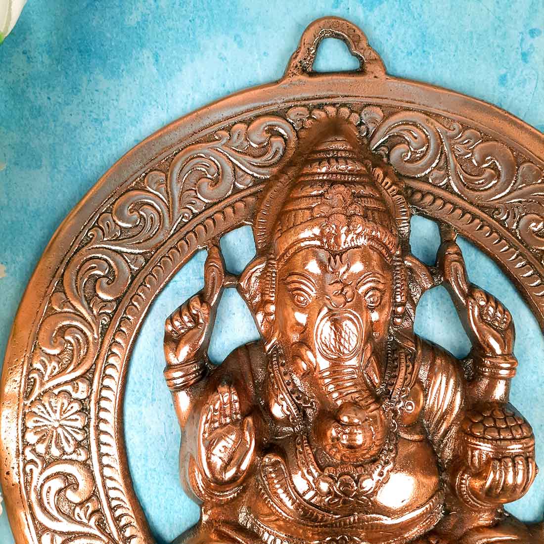 Ganesh Wall Hanging | Ganesha in Blessing Pose - For Home, Wall Decor & Gifts - 14 Inch - Apkamart