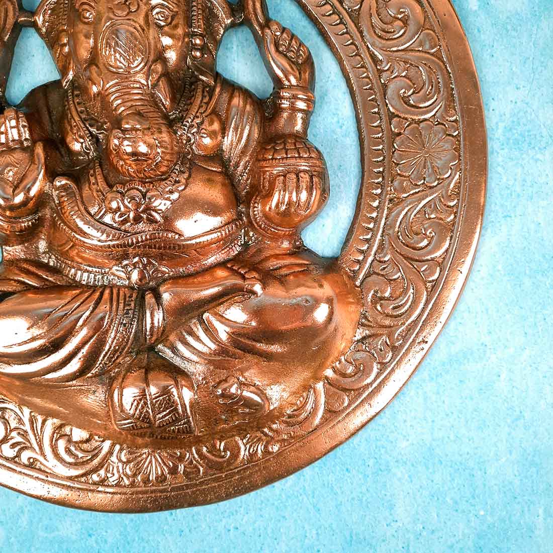 Ganesh Wall Hanging | Ganesha in Blessing Pose - For Home, Wall Decor & Gifts - 14 Inch - Apkamart