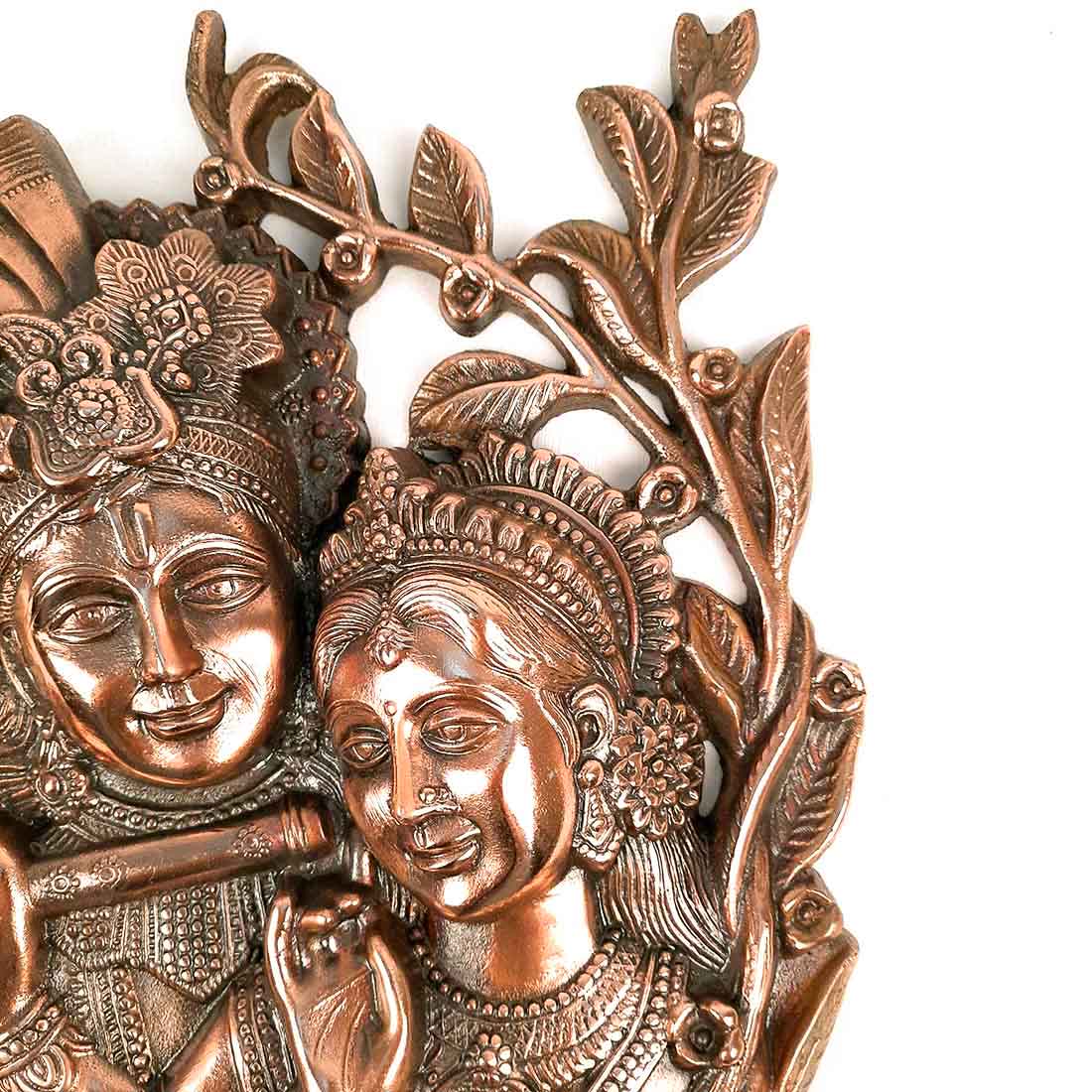 Buy Radha Krishna Wall Hanging: Divine Metal Art