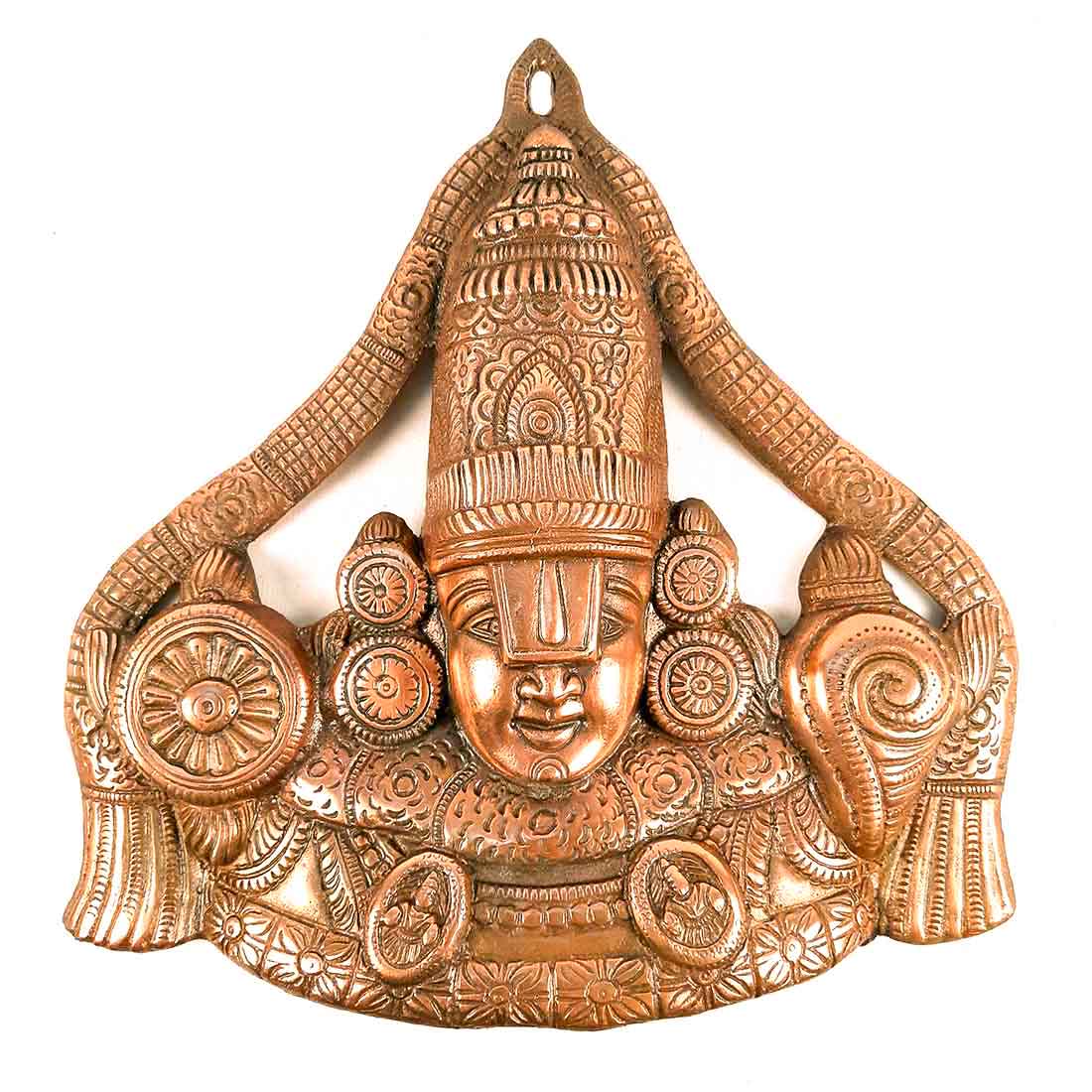 Lord Balaji Wall Hanging Idol | Shri Venkateswara Swami Wall Statue | Tirupati Balaji Wall Hanging Murti - for Home, Living Room, Office, Puja & Gift - 14 Inch