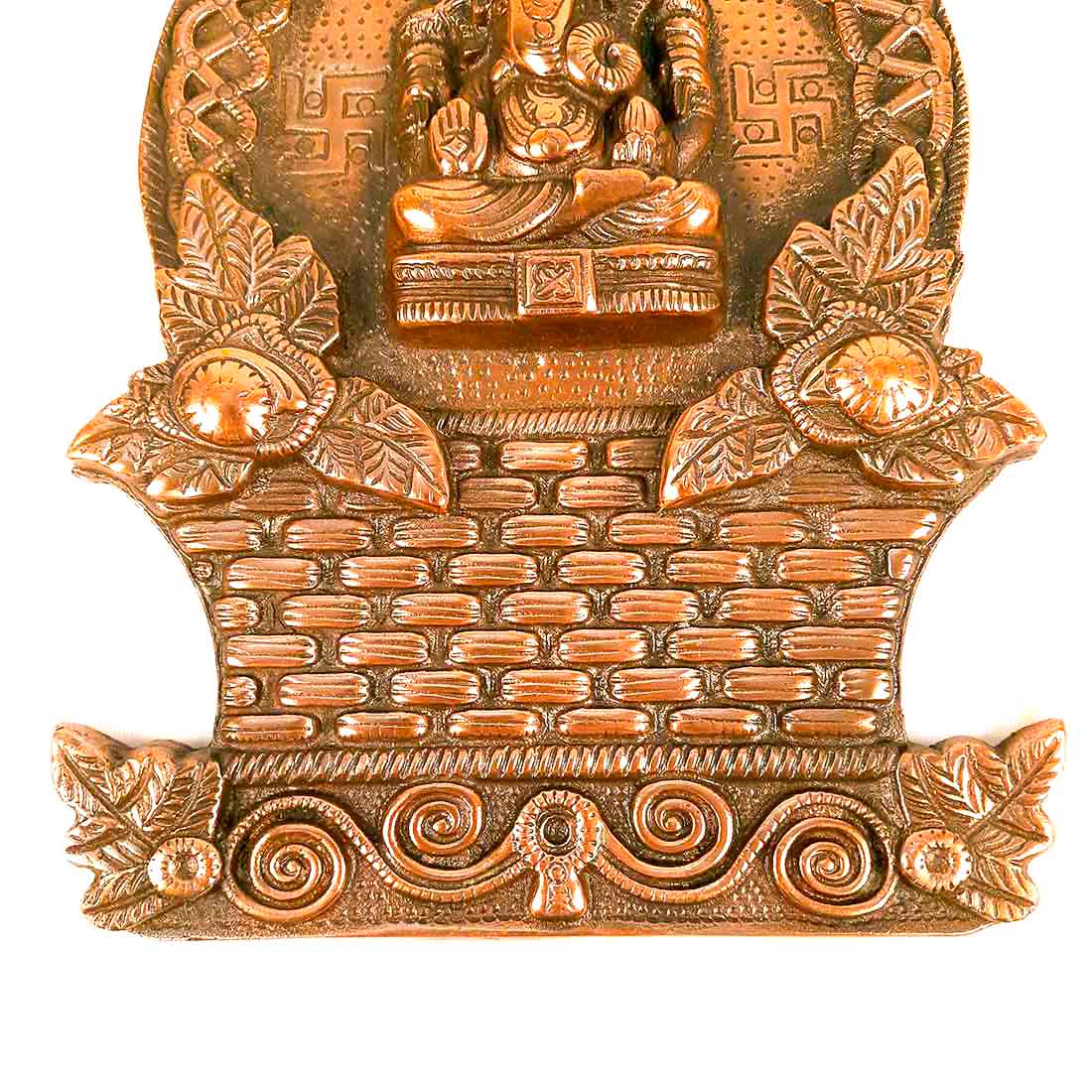 Lord Ganesh Wall Decor - Metal Wall Decor For Living room - 12 Inch - ApkaMart