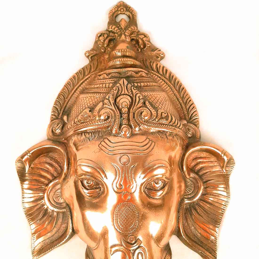 Lord Ganesh Face Wall Art For Pooja, Temple & Office Decor -27 Inch - ApkaMart