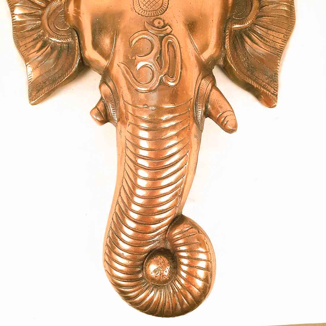 Lord Ganesh Face Wall Art For Pooja, Temple & Office Decor -27 Inch - ApkaMart