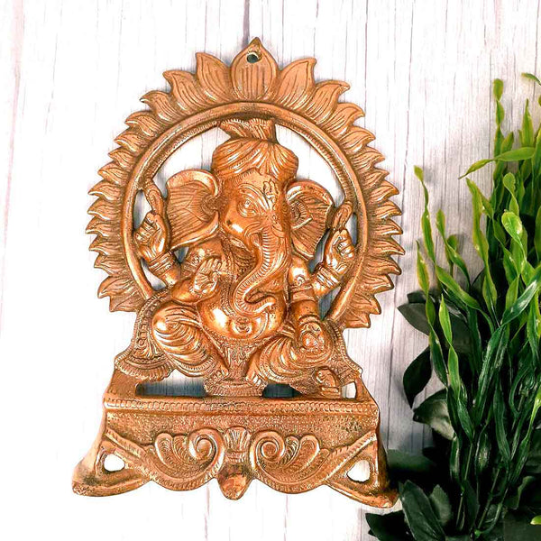 Ganesh Ji Wall Hanging - For Pooja, Temple & Home Decor -14 Inch - ApkaMart