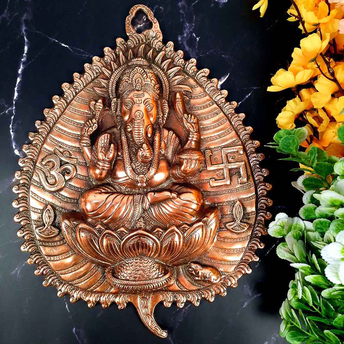 Siddhivinayaka Wall Hanging - Ganesha Wall Decor - for Pooja, Mandir & Gifts - ApkaMart
