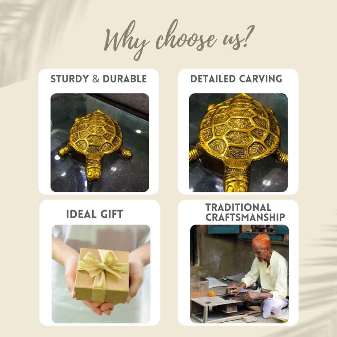 Tortoise Showpiece - For Home Decor & Gifts - 6 inch - ApkaMart