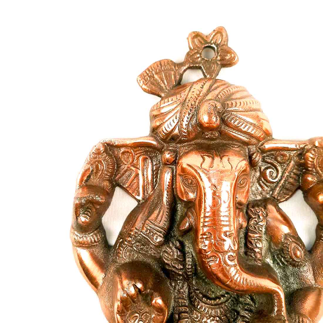 Ganesh Wall Hanging Statue | Lord Ganesha Wall Art - for Home, Puja, Living Room & Office | Antique Idol for Religious & Spiritual Decor - Apkamart #Size_10 Inch