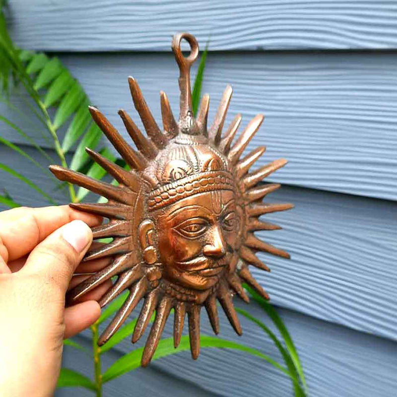 Sun Wall Hanging - Metal Wall Decor - For Living Room Interior Decoration -  6 Inch - ApkaMart