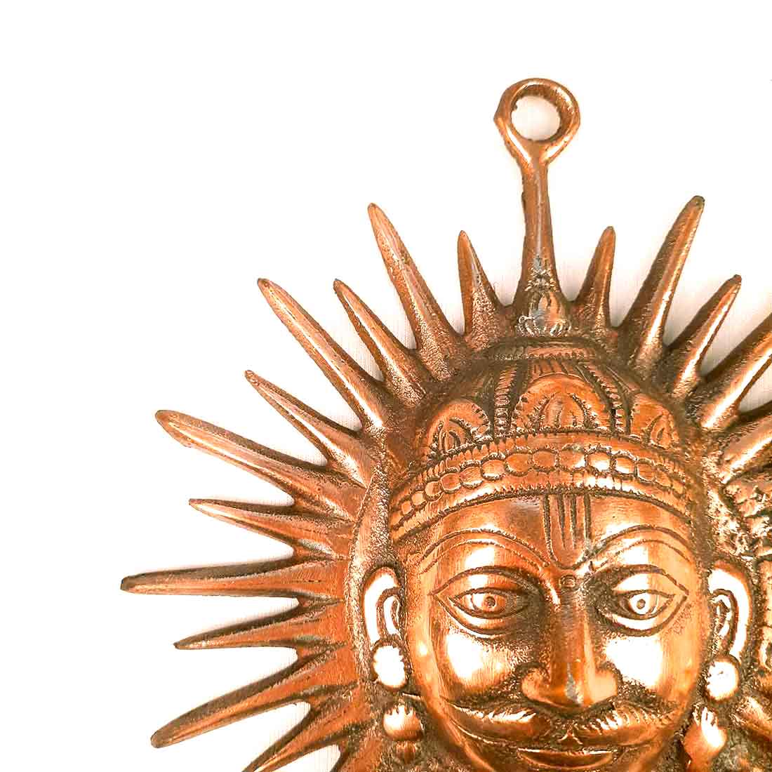 Sun Wall Hanging - Metal Wall Decor - For Living Room Interior Decoration - 6 Inch - ApkaMart #Size_8 Inch