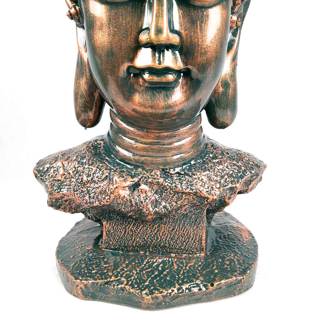 Buddha Head Showpiece | Buddha Face Statue - For Living room, Home, Table, Shelf, Office Decor | Housewarming & Birthday Gift -18 Inch - apkamart #style_style 1