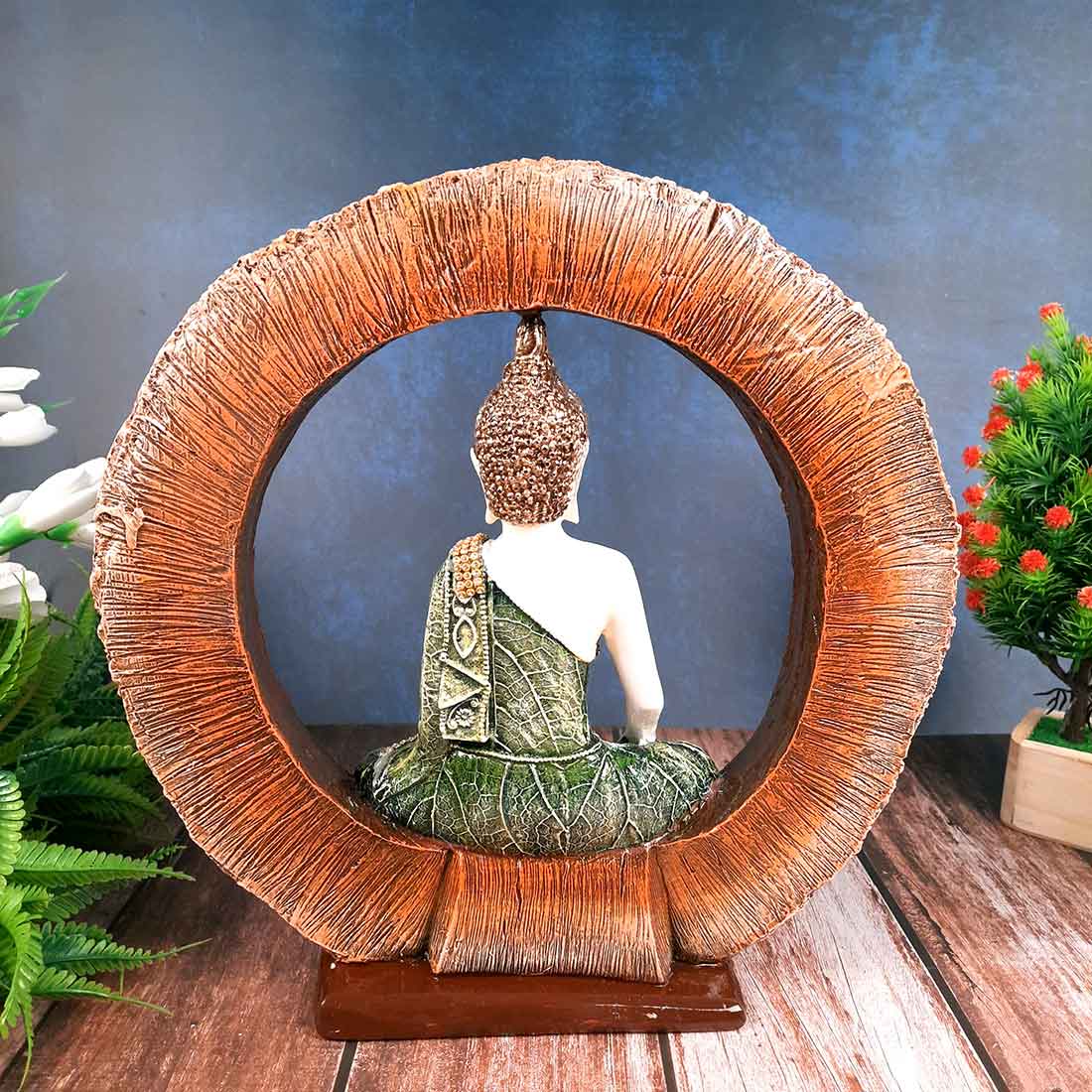Buddha Statue | Sitting Buddha Showpiece - for Home Decor, Peace & Harmony - 13 Inch